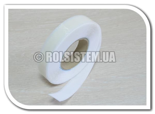 Самоклейна стрічка-липучка 25мм для штор і текстилю