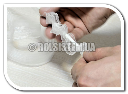 Тесьма под прутики для римских штор