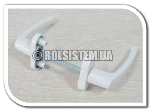 Двусторонняя симметричная ручка на пластиковую дверь ЕВРО 70