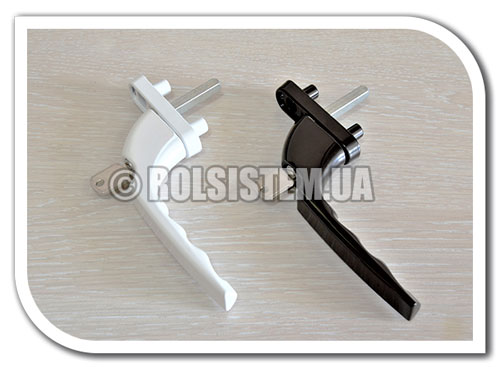 Металева віконна ручка з ключем