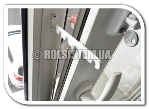 Металевий обмежувач провітрювання вікна