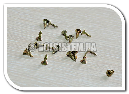 Шуруп универсальный желтый 10 мм