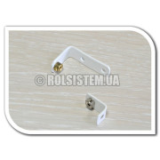 Уголок с винтом для фиксации струны на жалюзи Уголок с винтом для фиксации струны на жалюзи