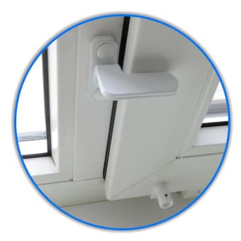 Установка блокиратора GRAT на пластиковое окно