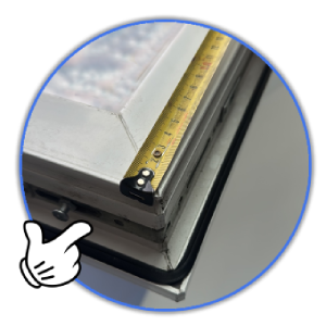 Определение центра ручки окна для выбора привода ROTO