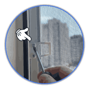 Металлическая ручка для москитной сетки 11×32 мм установка и демонтаж