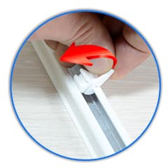 Правильная фиксация бегунка KS в направляющем профиле