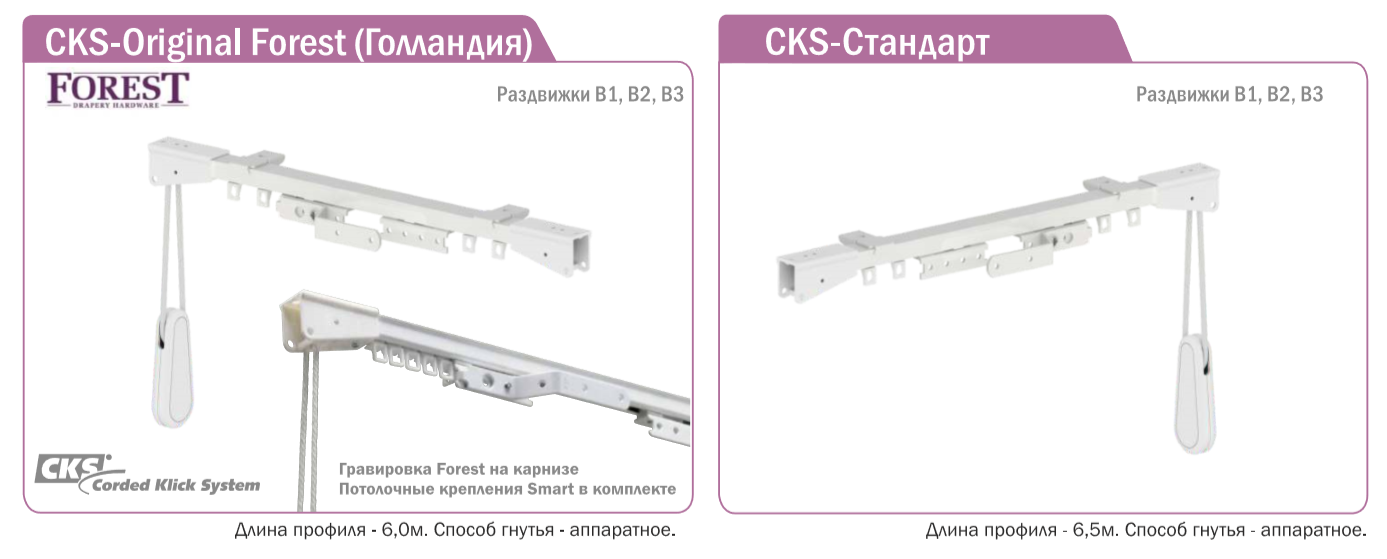 Карнизи FOREST CKS