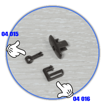 Коричневая внутренняя заглушка с ушком BESTA